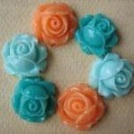 6PCS - Cabbage Rose Flower ..