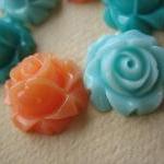 6PCS - Cabbage Rose Flower ..