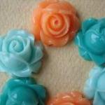 6PCS - Cabbage Rose Flower ..