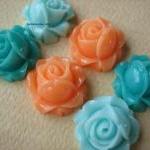 6PCS - Cabbage Rose Flower ..