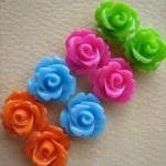 8PCS - Mini Rose Flower Cab..