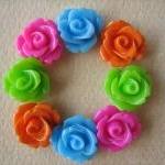 8PCS - Mini Rose Flower Cab..