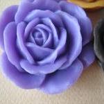 5PCS - Ivory Rose Cabochons..