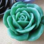 5PCS - Ivory Rose Cabochons..