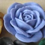 5PCS - Ivory Rose Cabochons..