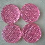 4PCS - Pink - Resin Rhinest..