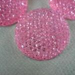 4PCS - Pink - Resin Rhinest..