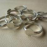 10PCS - Brass Ring Blanks -..