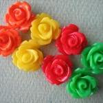 8PCS - Mini Rose Flower Cab..