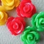8PCS - Mini Rose Flower Cab..