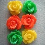 6PCS - Mini Rose Flower Cab..