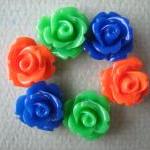 6PCS - Mini Rose Flower Cab..