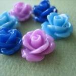 6PCS - Mini Rose Flower Cab..