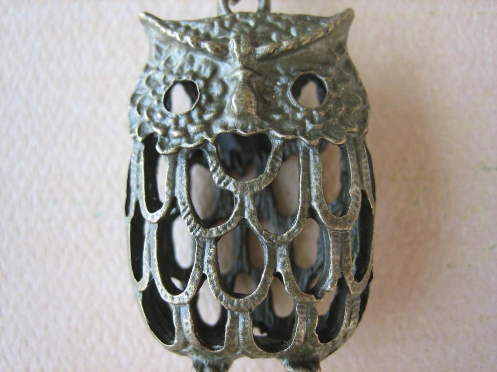 1PC - Antique Brass Owl Pendant - Zinc Alloy - 45mm - Jewelry Findings by ZARDENIA
