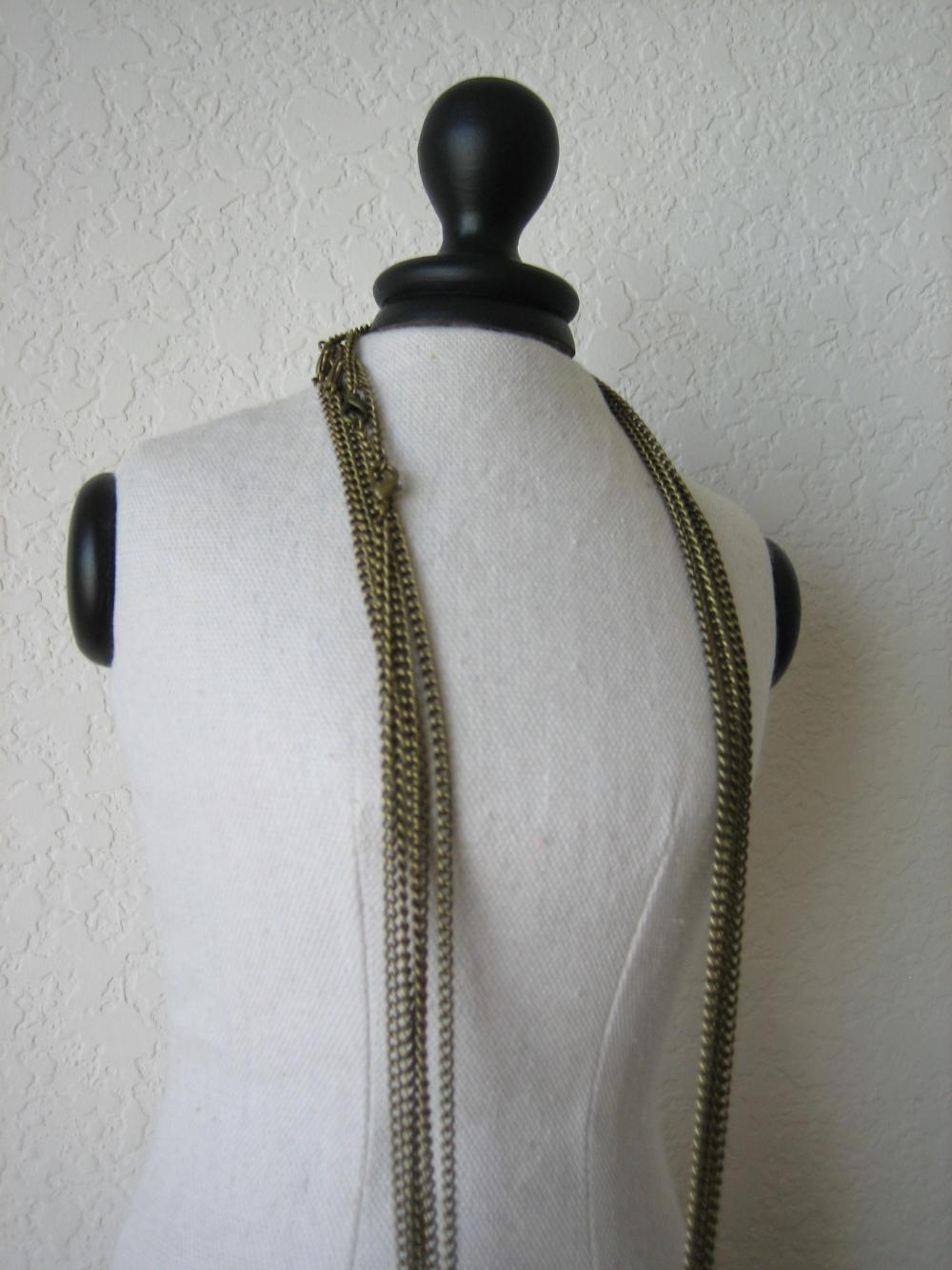 5PCS - Antique Brass - Zinc Alloy Chain Necklace with Lobster Clasp - 70cmx2mm