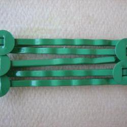 10PCS - Green - Hair Pins - 8MM Round Pad - Jewelry Findings by ZARDENIA