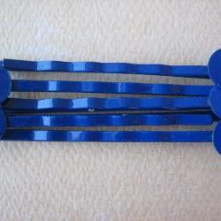 10PCS - Blue - Hair Pins - 8MM Round Pad - Jewelry Findings by ZARDENIA 